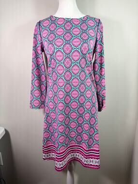 Cabana Life Monaco Long Tunic Swim Dress Cover Up 50+ UPF Size S